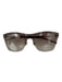 Marc Jacobs Brown & Clear Lucite Ombre Mirrored Rectangle Sunglasses Brown & Clear