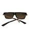 Marc Jacobs Black & Gold Acetate Bronze Dark Tint Sunglasses Black & Gold