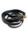 Gucci Navy Blue Leather Gold hardware Top Handle Crossbody Strap Bag Navy Blue / Medium