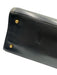 Gucci Navy Blue Leather Gold hardware Top Handle Crossbody Strap Bag Navy Blue / Medium