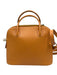 Celine Yellow Orange Leather Grained Top Handle Crossbody Vintage Bag Yellow Orange / S/M