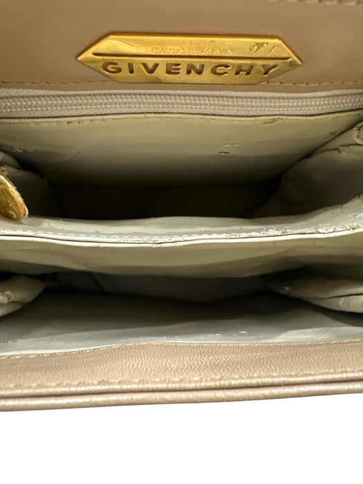 Givenchy Beige Leather Gold hardware Top Handle Flap Bag Beige / XS