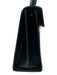 Ferragamo Navy Leather Glossy Gold Hardware Top Handle Dust Bag Incl. Bag Navy / Small
