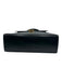 Ferragamo Navy Leather Glossy Gold Hardware Top Handle Dust Bag Incl. Bag Navy / Small