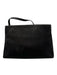 Ferragamo Black Suede Gold hardware Ribbon Crossbody Bag Black / XS
