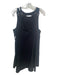 Free People Size L Black Polyester Blend Sleeveless Paneled Open Back Dress Black / L