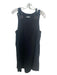 Free People Size L Black Polyester Blend Sleeveless Paneled Open Back Dress Black / L