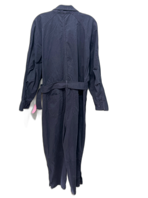 Banana Republic Size 16 Dark Grey Cotton Belted Zip Front Pockets Jumpsuit Dark Grey / 16