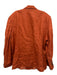 Farm Rio Size XL Burnt Orange Linen Tortoiseshell Buttons Shoulder Pads Jacket Burnt Orange / XL