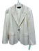 Kobi Halperin Size XXL Cream White Polyester Blend Flap Pocket One Button Jacket Cream White / XXL