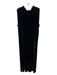 Lafayette 148 Size XL Black Rayon Blend Sleeveless Solid Velvet Maxi Dress Black / XL