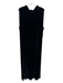 Lafayette 148 Size XL Black Rayon Blend Sleeveless Solid Velvet Maxi Dress Black / XL