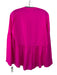 Lily Pulitzer Size M Hot pink Soie Peasant Long Sleeve Tie Neck Top Hot pink / M