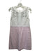 Lilly Pulitzer Size 10 Pink & White Cotton Sleeveless Floral Lace Textured Dress Pink & White / 10
