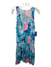 Lilly Pulitzer Size Medium Turquiose & Multicolor Cotton Sleeveless Mini Dress Turquiose & Multicolor / Medium