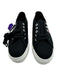 Superga Shoe Size 6 Black & White Canvas Lace Up Low Top Platform Sneakers Black & White / 6