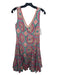 HD in Paris Size One Size Beige Green Purple Cotton V Neck & Back Paisley Dress Beige Green Purple / One Size