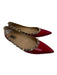 Valentino Shoe Size 41 Red & Tan Patent Leather Spike Detail Pointed Toe Shoes Red & Tan / 41