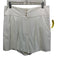 Veronica Beard Size 10 White Viscose & Elastane Zip Fly Gold Buttons Shorts White / 10