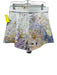 Zimmermann Size 3/L White, Purple, Multi Linen Back Zip Floral Print Shorts White, Purple, Multi / 3/L