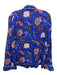 Diane Von Furstenberg Size M blue, pink, multi Silk Long Sleeve Blouse Pant Set blue, pink, multi / M