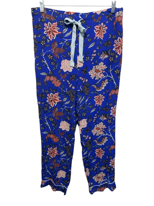 Diane Von Furstenberg Size M blue, pink, multi Silk Long Sleeve Blouse Pant Set blue, pink, multi / M