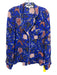 Diane Von Furstenberg Size M blue, pink, multi Silk Long Sleeve Blouse Pant Set blue, pink, multi / M