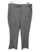 Veronica Beard Size 12 Black & White Acrylic & Polyester Zip Fly Trouser Pants Black & White / 12