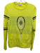L'Etoile Sport Size M Neon Yellow & Black Merino Wool Long Sleeve Tennis Sweater Neon Yellow & Black / M