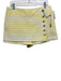 Zimmermann Size 3/L Yellow & White Cotton & Polyester Back Zip Stripe Skort Yellow & White / 3/L