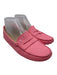 Tod's Shoe Size 40 Pink Pebble Leather Slip On Driver Penny Loafers Pink / 40