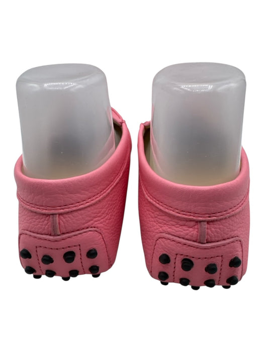 Tod's Shoe Size 40 Pink Pebble Leather Slip On Driver Penny Loafers Pink / 40