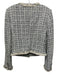 Veronica Beard Size 6 White, Black, Cream Cotton Blend Button Up Tweed Jacket White, Black, Cream / 6