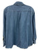 Sezane Size 38 Medium Wash Cotton Long Sleeve Button Up Collar Top Medium Wash / 38