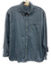 Sezane Size 38 Medium Wash Cotton Long Sleeve Button Up Collar Top Medium Wash / 38