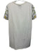 Tory Burch Size L White & Multi Silk Short Sleeve Flora & Fauna Below Knee Dress White & Multi / L