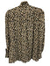 Ann Mashburn Size M Beige, Black & Brown Viscose Long Sleeve Cheetah Print Top Beige, Black & Brown / M