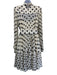 Zimmermann Size 3 White & Black Polyester & Viscose Long Sleeve Polka Dot Dress White & Black / 3