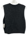 Theory Size M Black & White Wool Blend Sleeveless Knit V Neck Vest Top Black & White / M