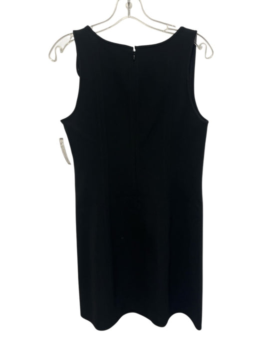 Stella McCartney Size 44 Black Viscose & Acetate Sleeveless V Neck Dress Black / 44