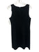 Stella McCartney Size 44 Black Viscose & Acetate Sleeveless V Neck Dress Black / 44