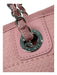 Chanel Pink & White Cotton Canvas Knit Silver Hardware Tote Bag Pink & White / L