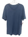 Lululemon Size Est L Blue Solid V Neck Men's Short Sleeve Blue / Est L