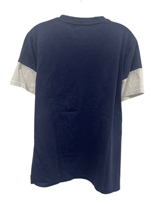 Paris Saint Germain Size L Navy Blue & White Men's Short Sleeve Navy Blue & White / L