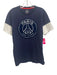 Paris Saint Germain Size L Navy Blue & White Men's Short Sleeve Navy Blue & White / L