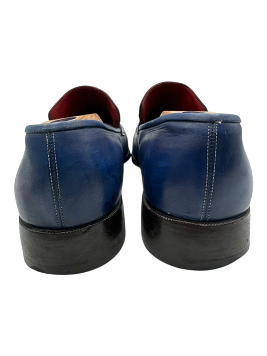 Paul Parkman Shoe Size 43 AS IS Blue Leather Solid Loafer Men's Shoes Blue / 43