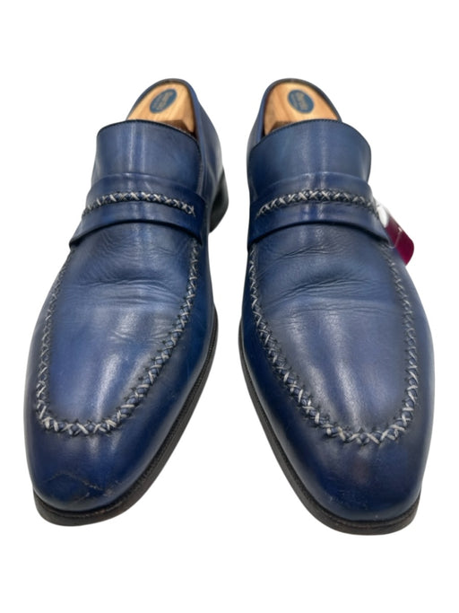 Paul Parkman Shoe Size 43 AS IS Blue Leather Solid Loafer Men's Shoes Blue / 43