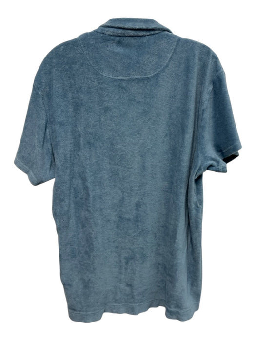Orlebar Brown Size XXL Light blue Cotton Terry Cloth Polo Men's Short Sleeve Light blue / XXL