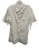 Lululemon Size Est L White Synthetic Solid Button Up front pocket Short Sleeve White / Est L