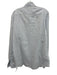 Emanuel Berg Size L Light Blue & White Cotton Striped Button up Short Sleeve Light Blue & White / L
